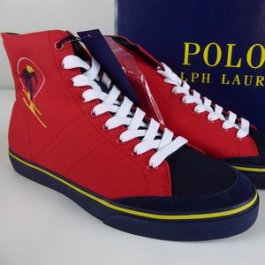 Polo Ralph Lauren Solomon Skier Skiing Hi Tops NIB